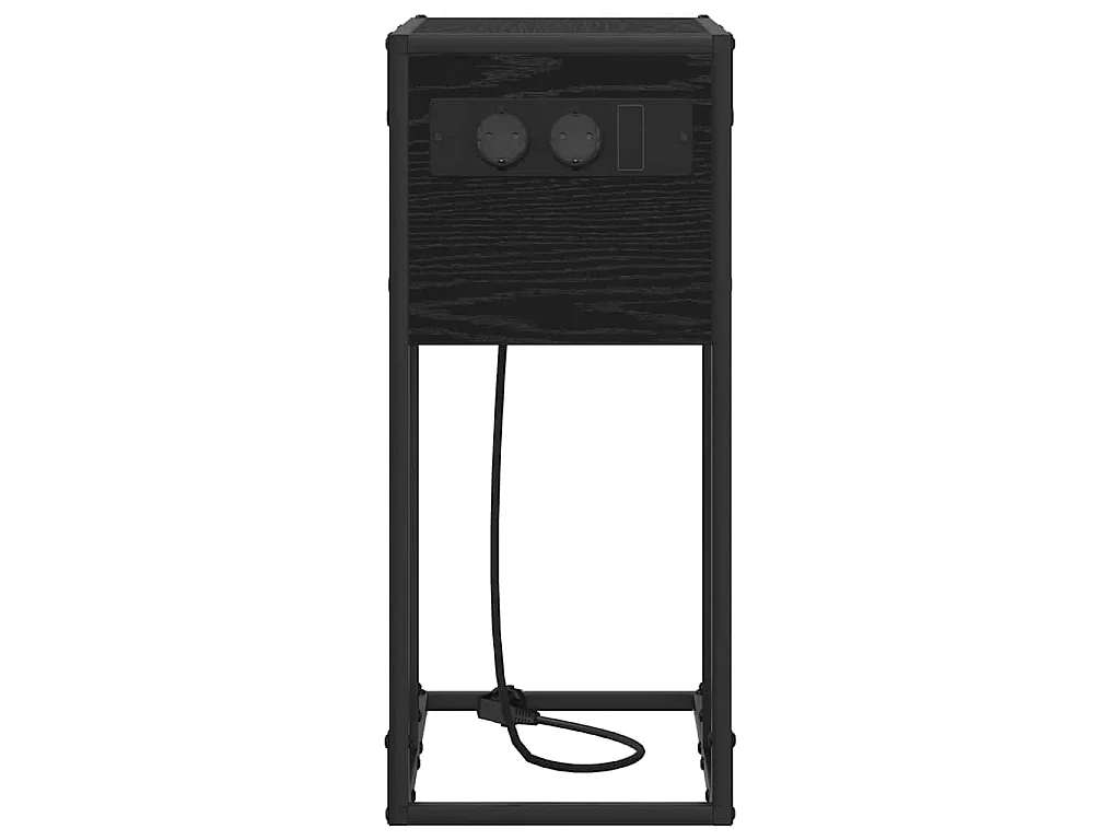 Mesa de Noche Roble negro Madera contrachapada