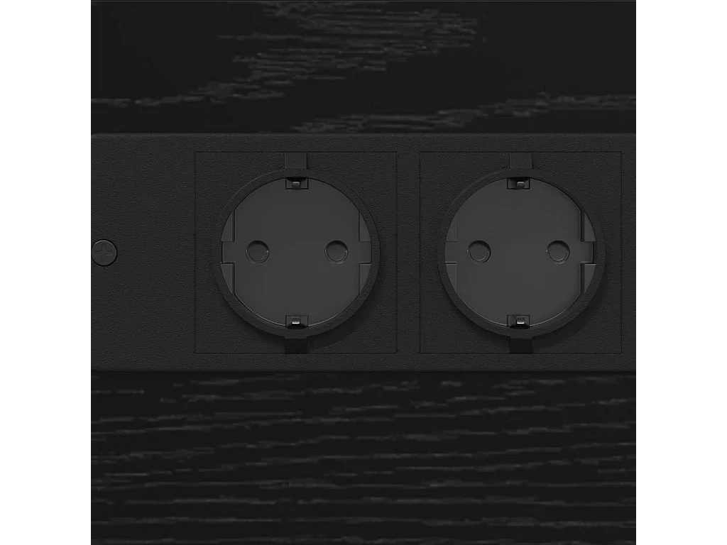 Armario de Noche con cajón Roble negro 41.5 x 26 x 60.5 cm