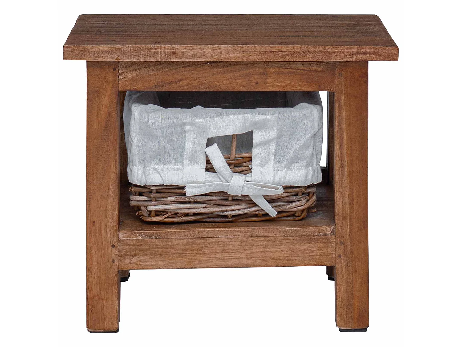 Mesa lateral Marrón Madera maciza de Caoba