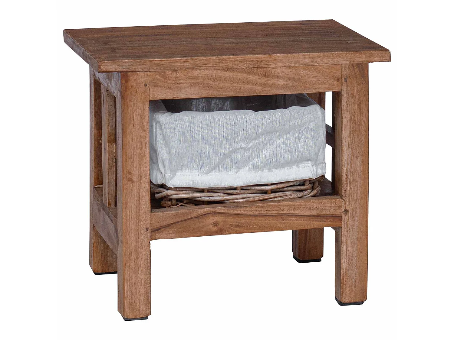 Mesa lateral Marrón Madera maciza de Caoba