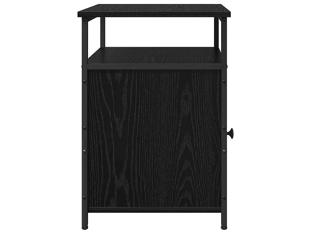 Armario de Noche Roble negro Madera contrachapada