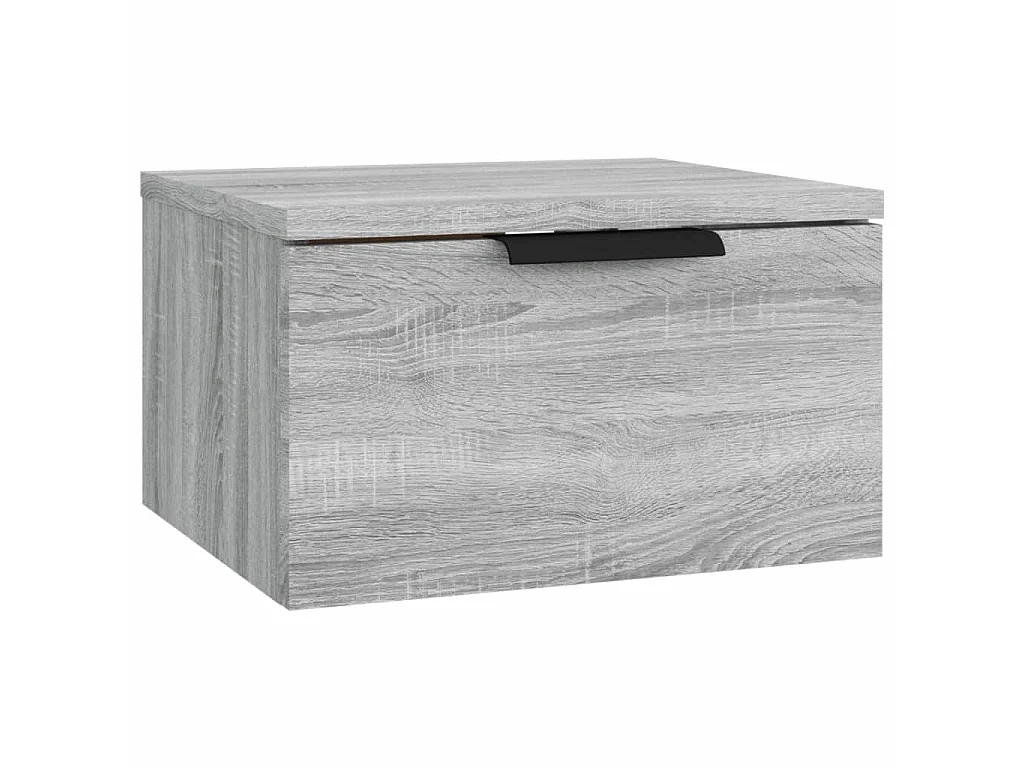 Table de chevet murale Sonoma gris 34x30x20 cm