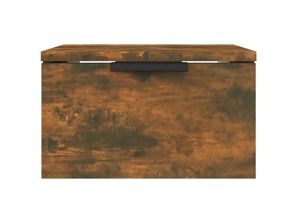 Table de chevet murale Chêne fumé 34x30x20 cm