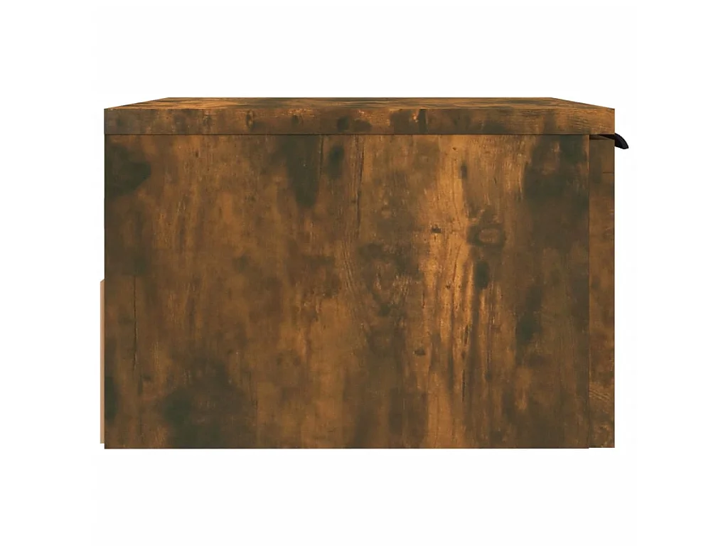 Table de chevet murale Chêne fumé 34x30x20 cm