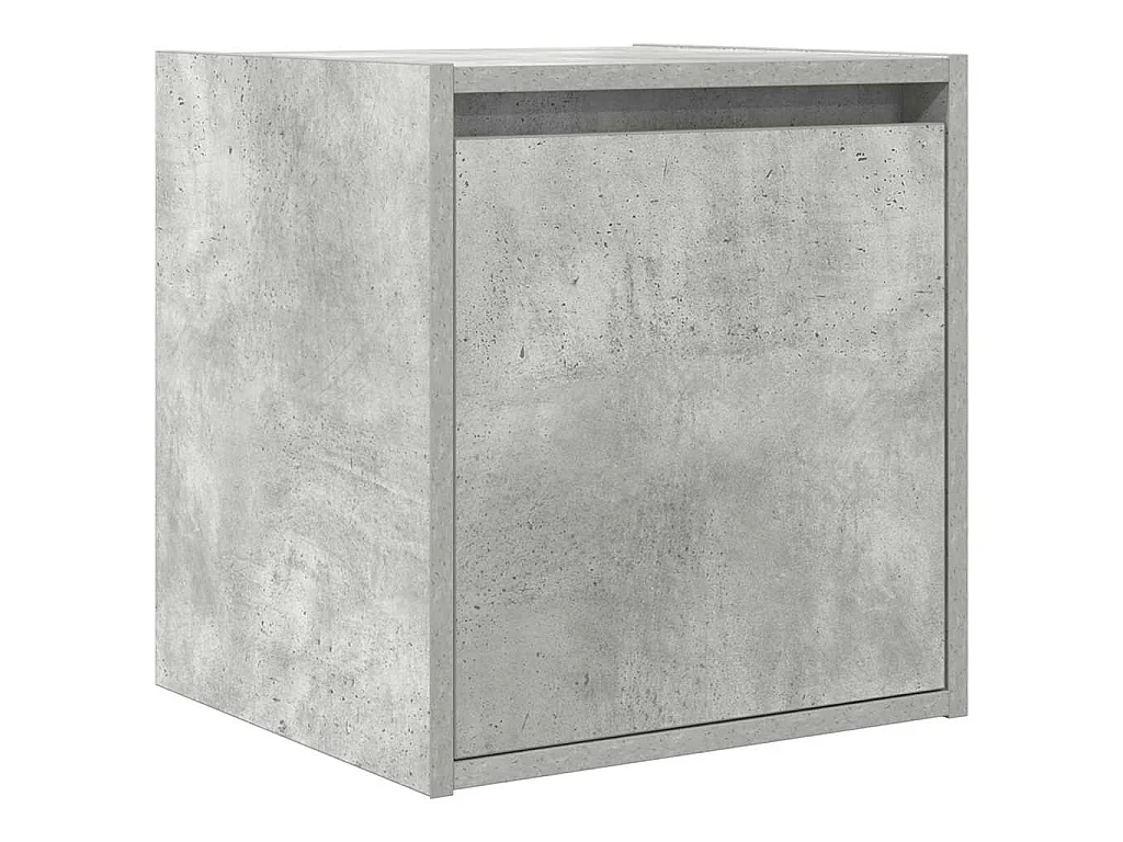 Tables de chevet murales 2 pièces gris béton 38x34x40 cm