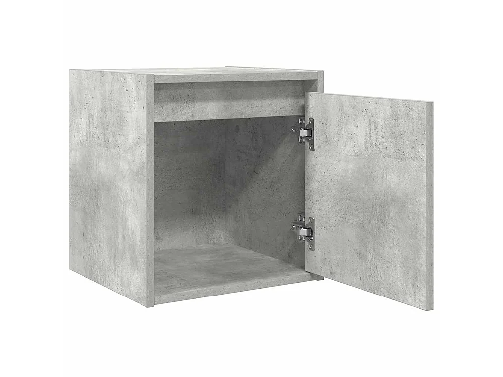 Tables de chevet murales 2 pièces gris béton 38x34x40 cm