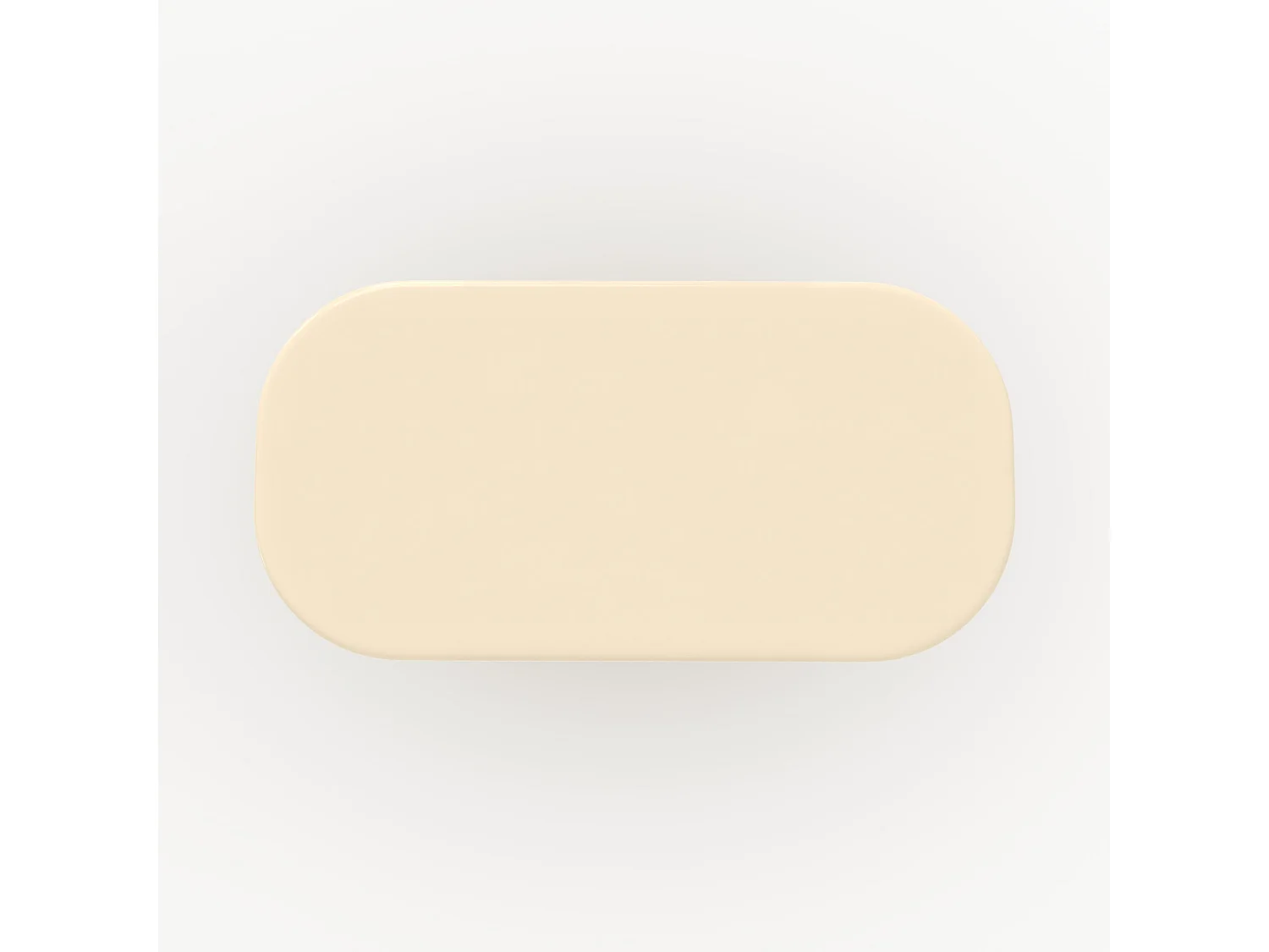 Table rectangulaire laquée blanche en MDF, 6 personnes - Lydia