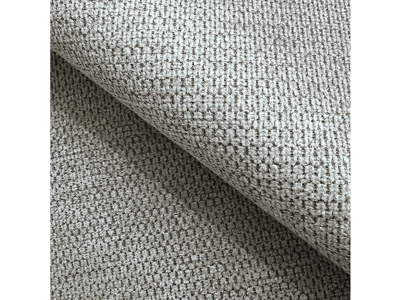 Ensemble de canapés 2+1 (2 places et fauteuil) en tissu structuré doux, au design moderne et à l’aspect matelassé NUBIRA