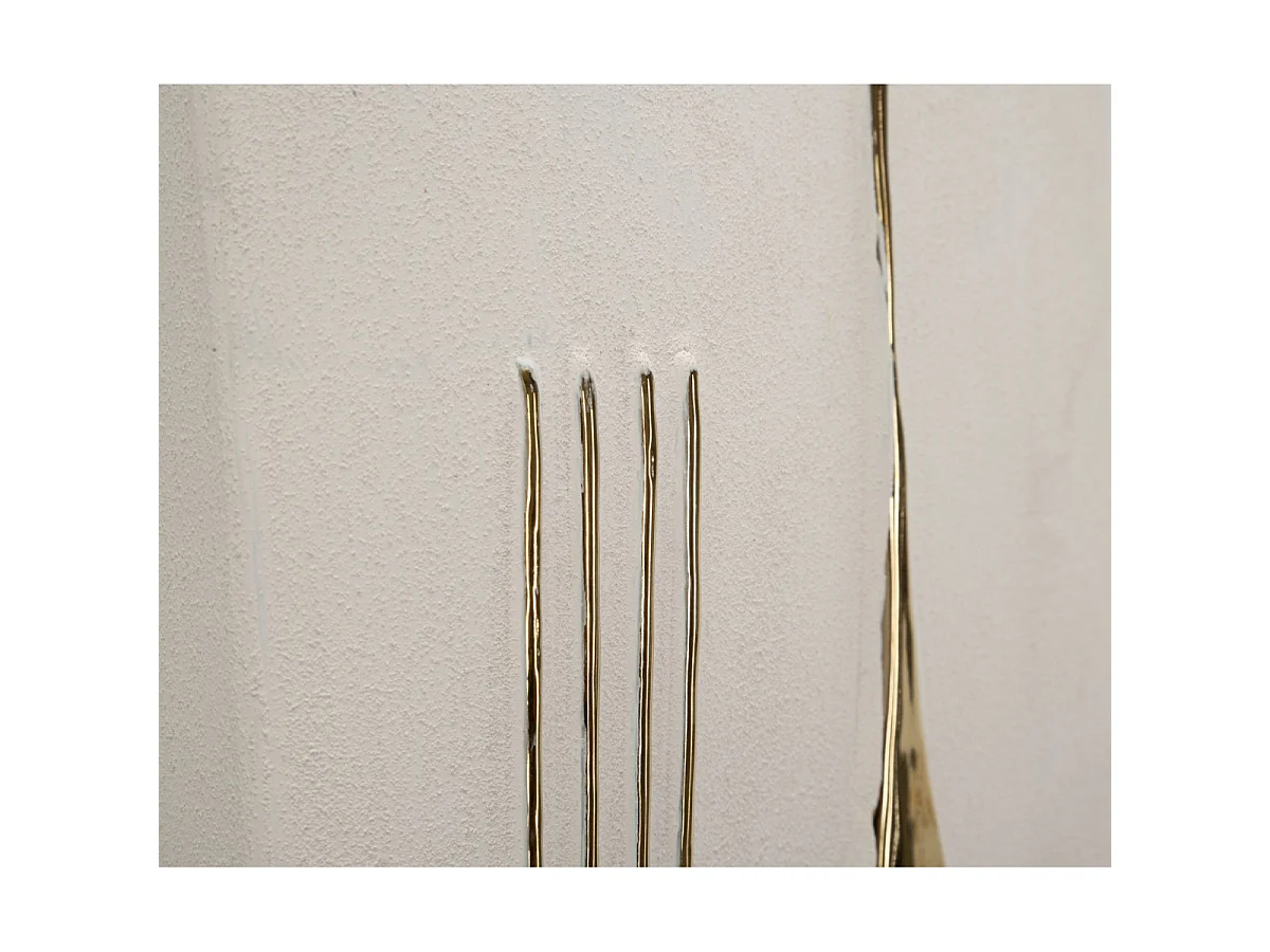 Déco Murale en Céramique "Mumbasa" 39cm Blanc