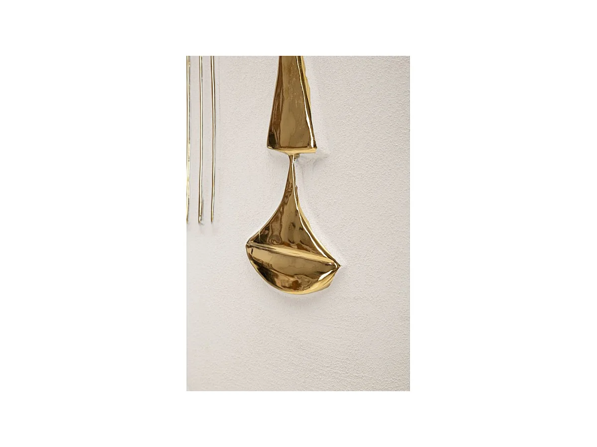 Déco Murale en Céramique "Mumbasa" 39cm Blanc