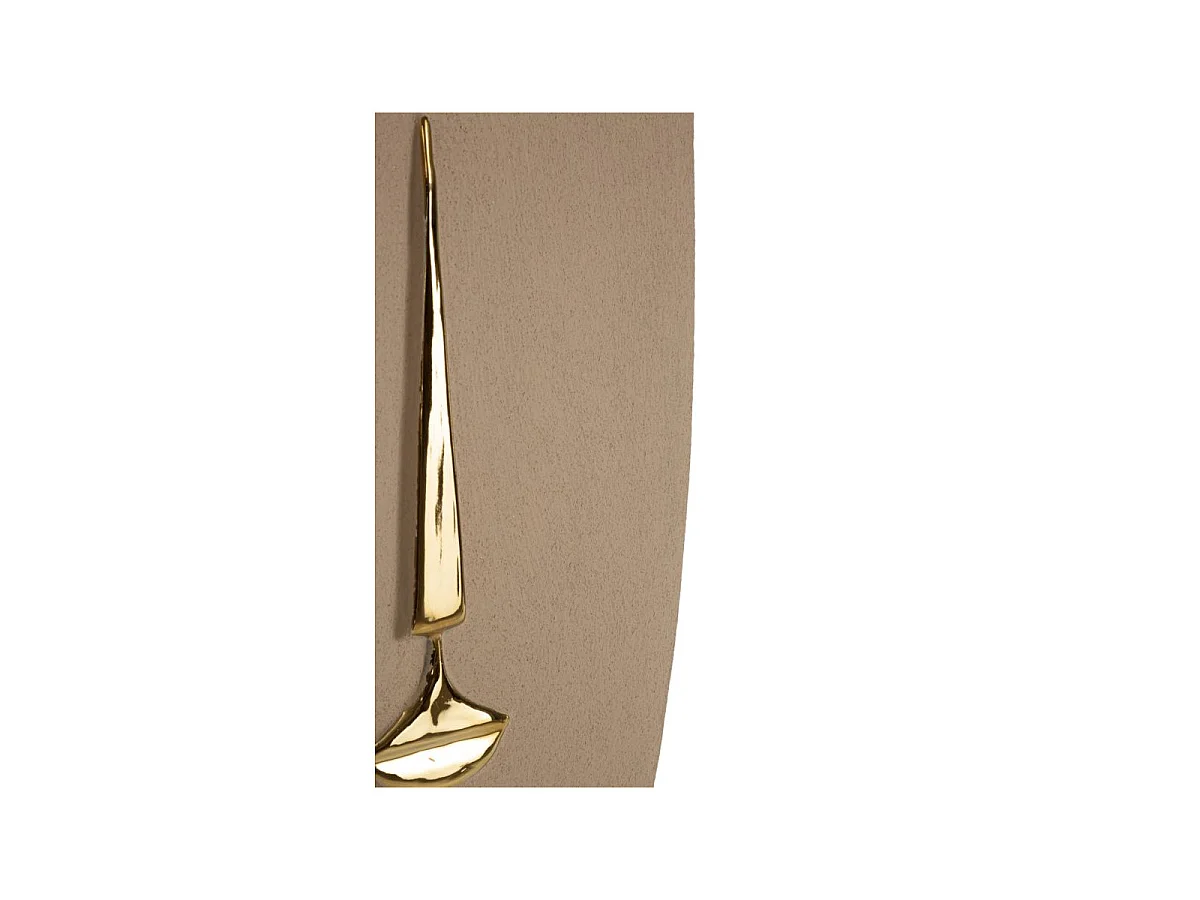 Déco Murale en Céramique "Lagos" 39cm Marron