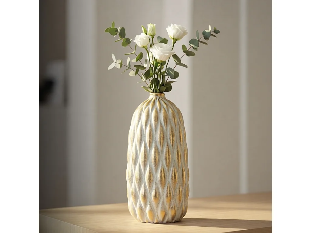 Dekovase aus Keramik in modernem Design Ø 18,5x37,5 cm