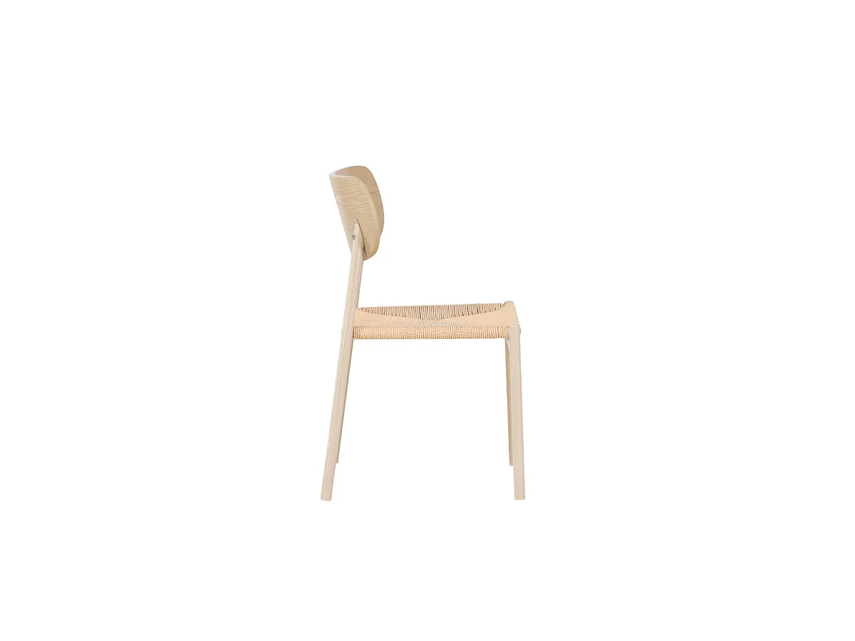 Chaise Design "Polly" 80cm Beige