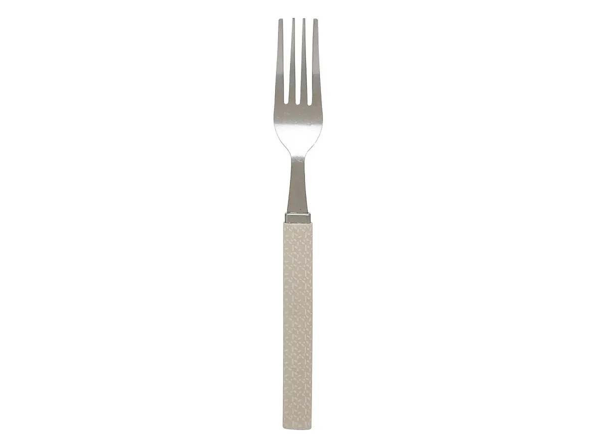 Ménagère 24 Pièces Avec Rack "Géo" 24cm Beige