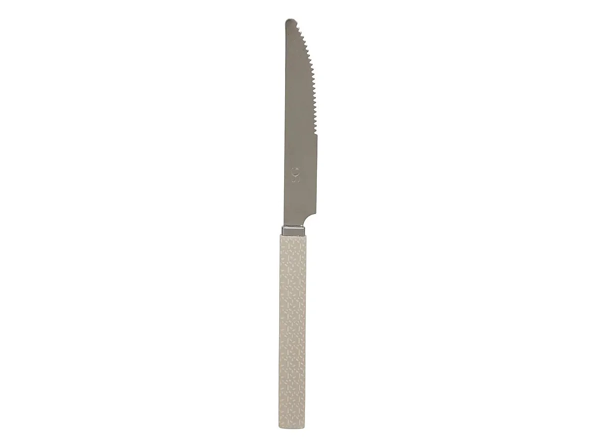 Ménagère 24 Pièces Avec Rack "Géo" 24cm Beige