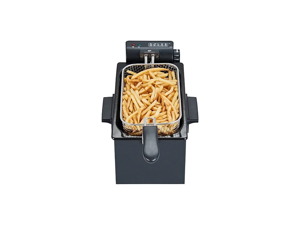 Compacte 3L 2000W Elektrische Friteuse - Continental Edison CEFR3BLK - Zwart