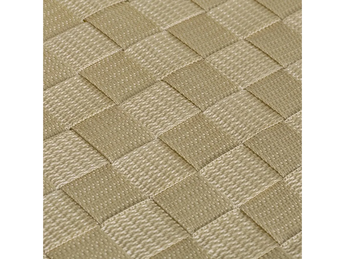 Set de 3 coffres paniers de rangement avec couvercle coloris beige