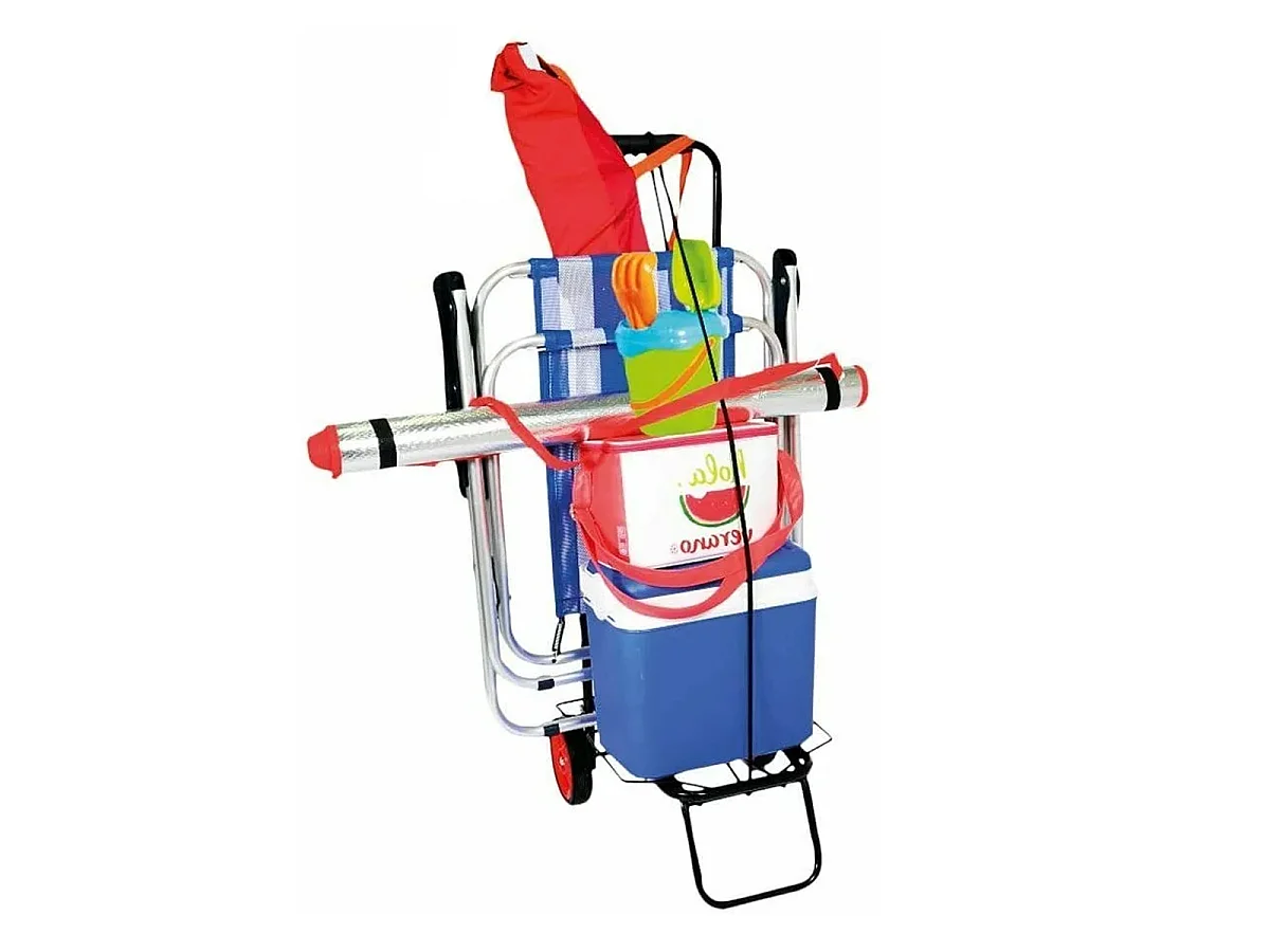 Chariot de transport Pliable multi usages à 2 roues - Hauteur 97 x Longueur 33 x Profondeur 42 cm