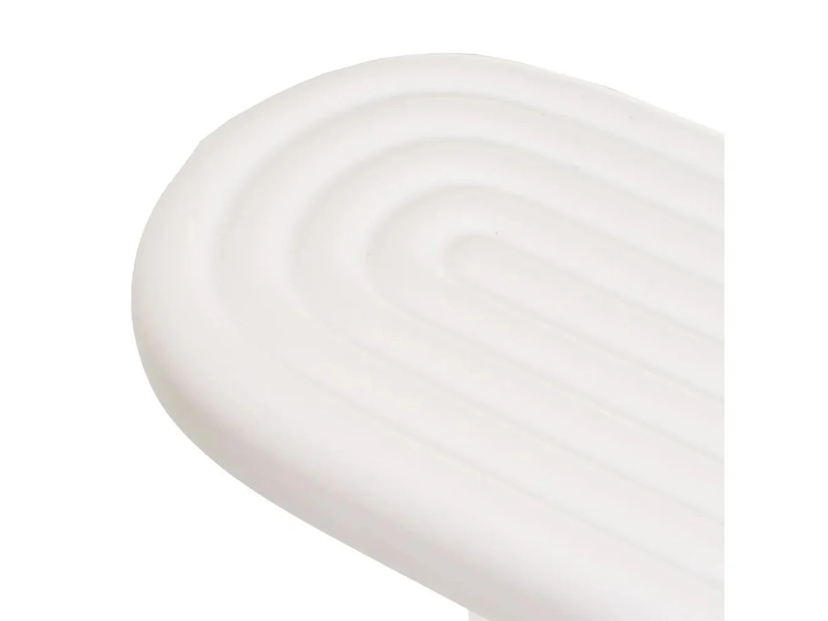 Set d'accessoires de salle de bain 3 pièces en céramique coloris blanc