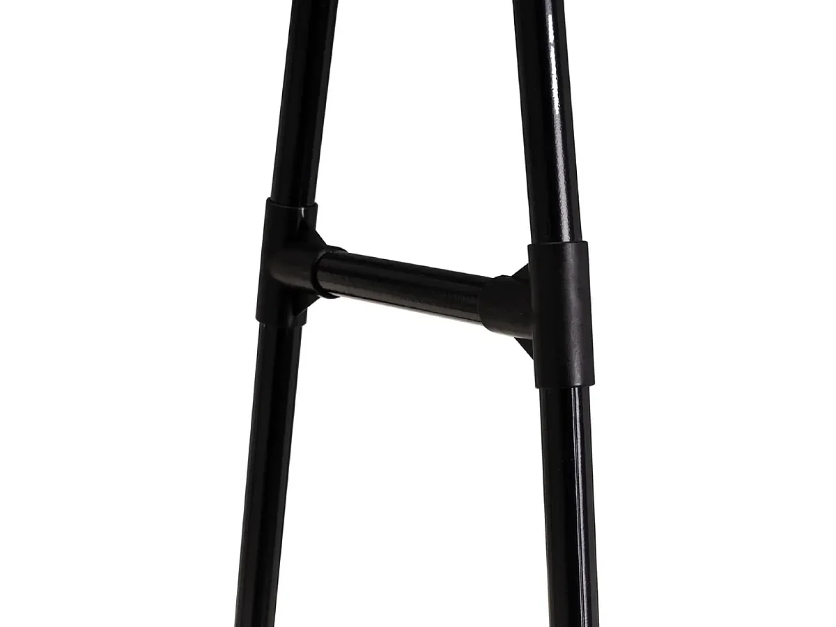 Portant à vêtements à roulettes penderie portemanteau en métal avec étagères en tissu-Longueur 84 X Largeur 43 X Profondeur 156 cm