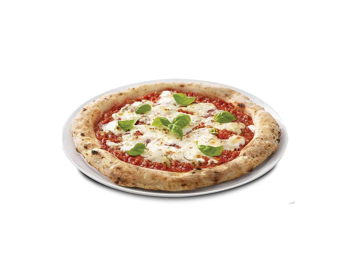 Lot de 6 Assiette de Cuisson en Verre Opale, Plat de Cuisson et Service à Pizza-Diamètre 33 cm