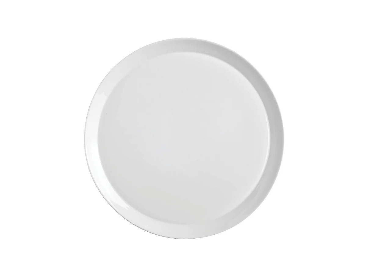Lot de 6 Assiette de Cuisson en Verre Opale, Plat de Cuisson et Service à Pizza-Diamètre 33 cm