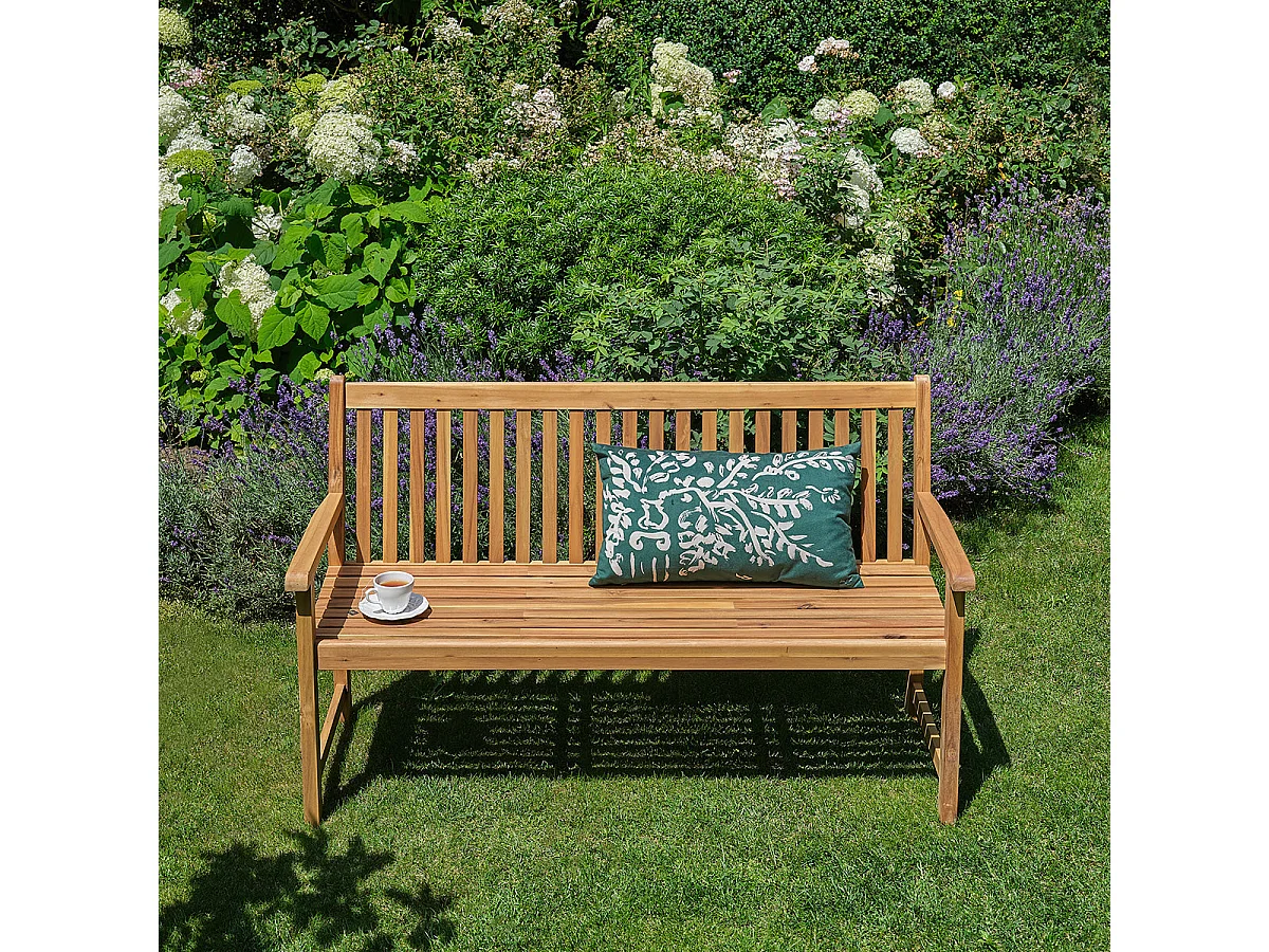 Banc de jardin en acacia massif 150 cm