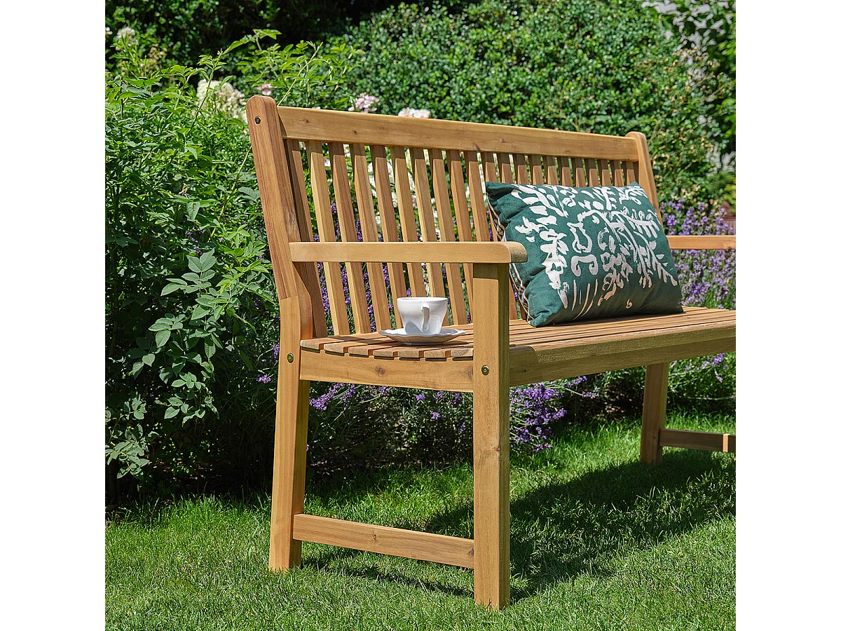 Banc de jardin en acacia massif 150 cm