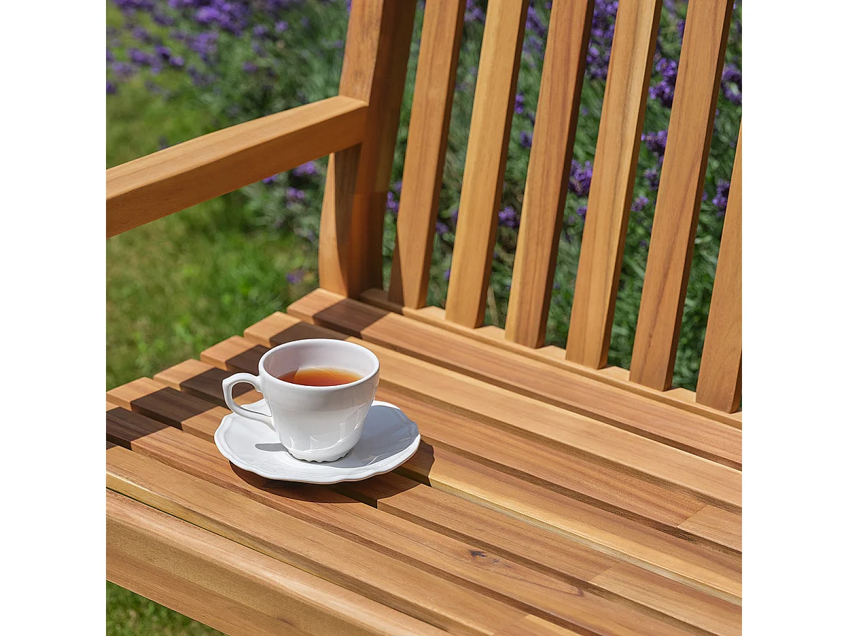 Banc de jardin en acacia massif 150 cm