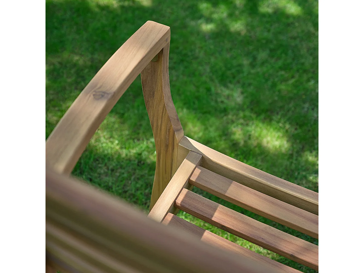 Set da giardino in legno di acacia per 4 persone