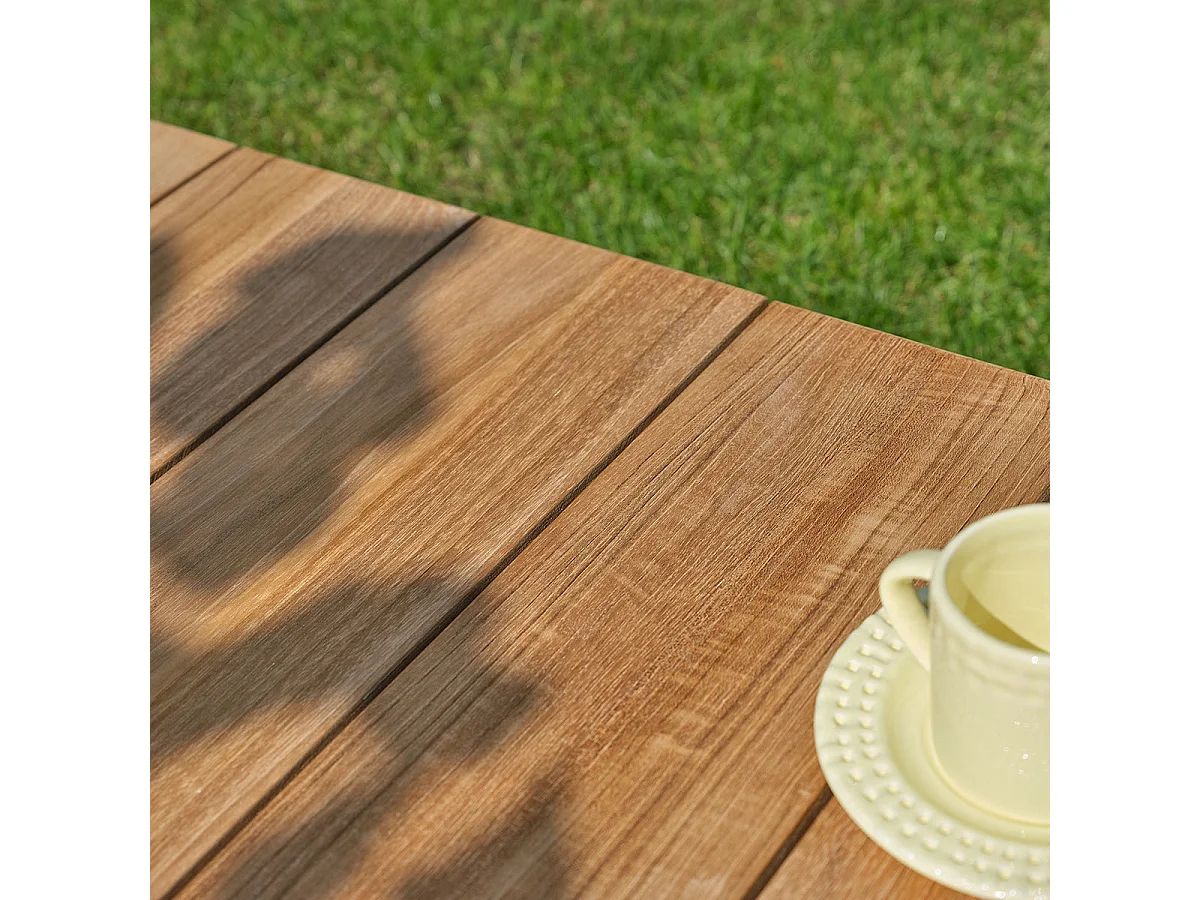 Tavolino da giardino in teak massiccio