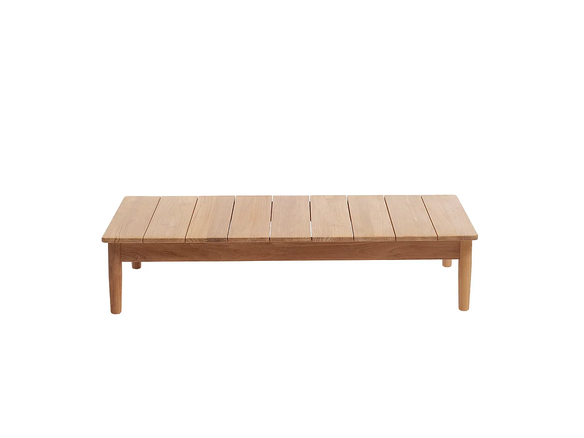 Tavolino da giardino in teak massiccio