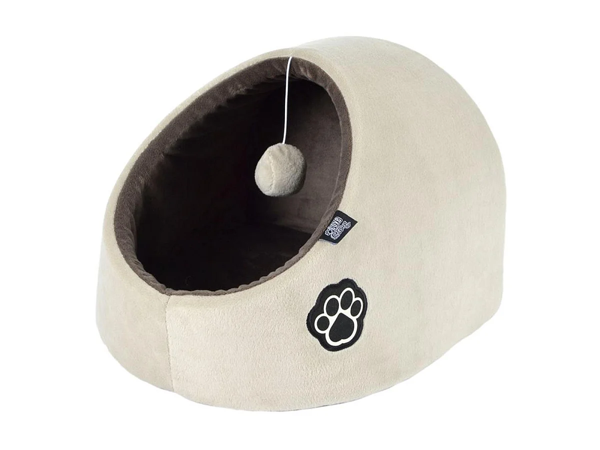 Niche Avec Jouet pour Chat "Patchy" 38cm Beige