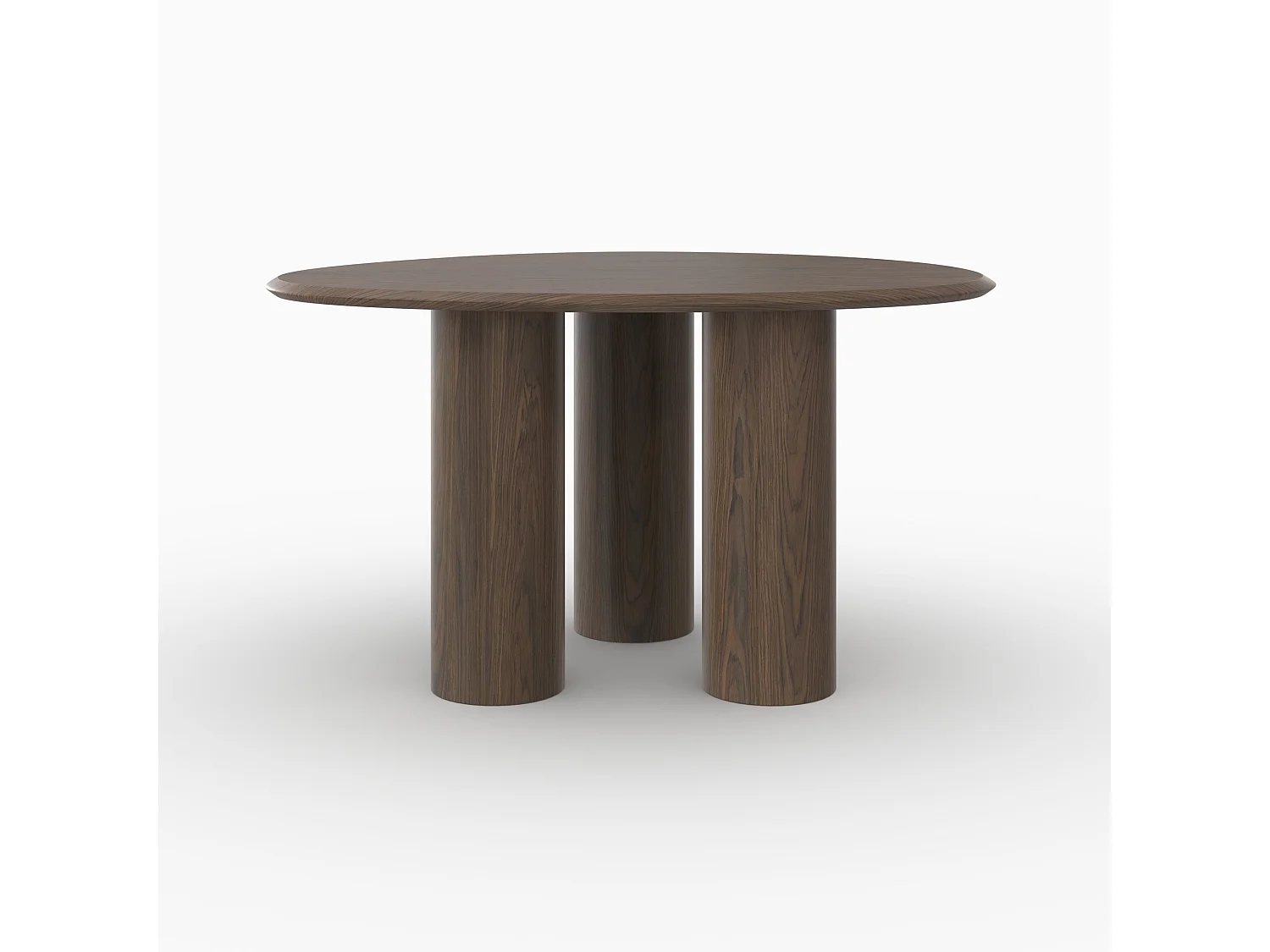 Table organique en placage noyer, 6 personnes - Aya