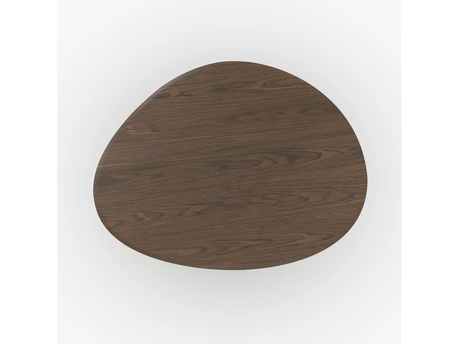 Table organique en placage noyer, 6 personnes - Aya