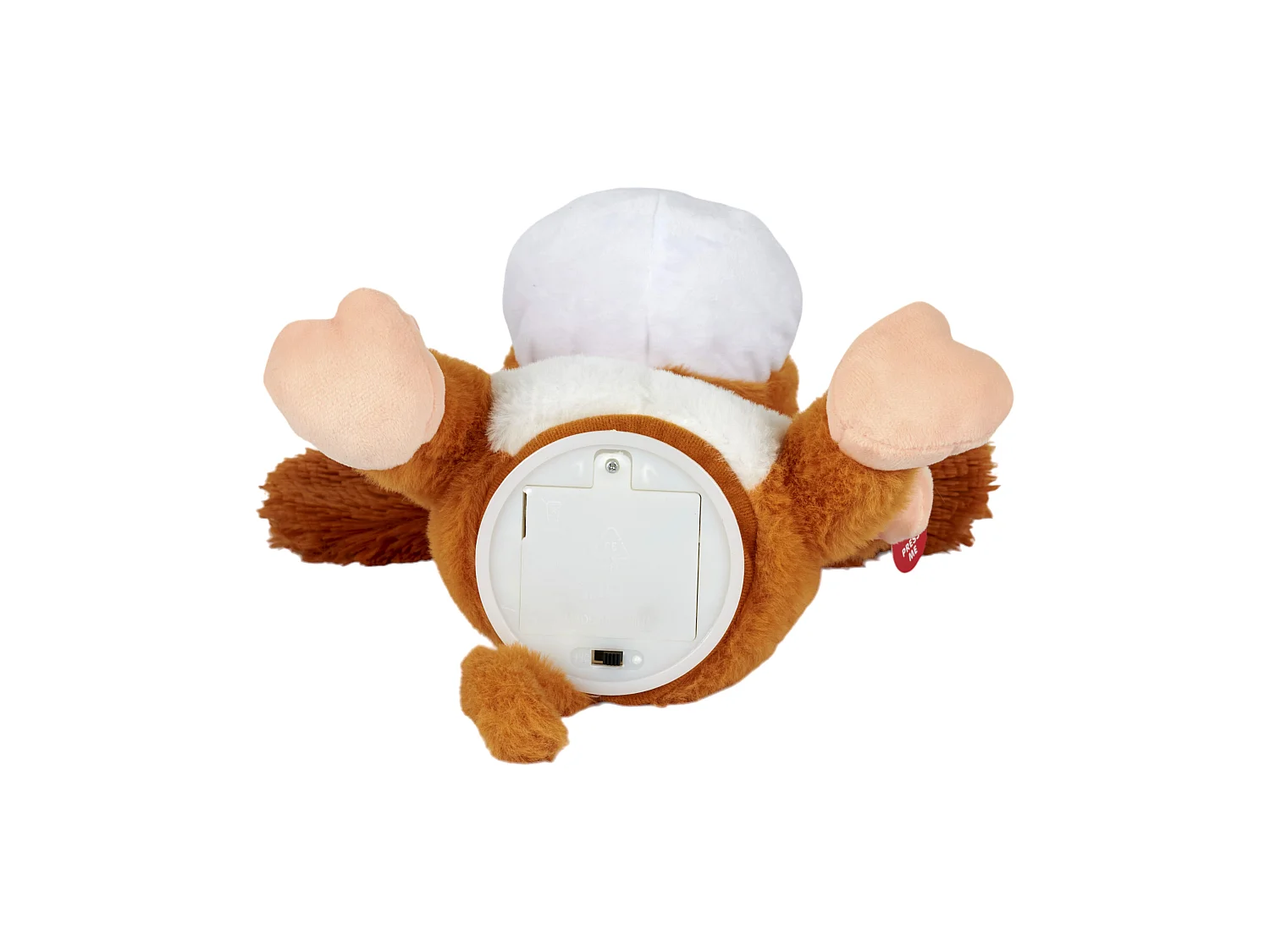 Peluche Animée Chien "Fou" 19cm Marron