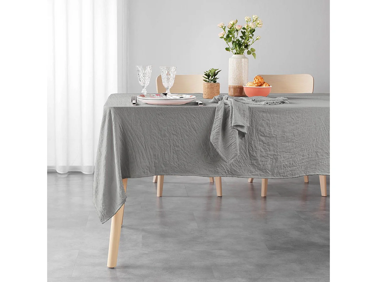Nappe Microfibre "Suzy" 140x240cm Taupe