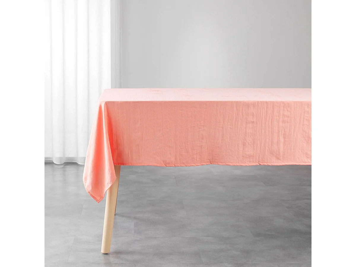 Nappe Microfibre "Suzy" 140x240cm Corail