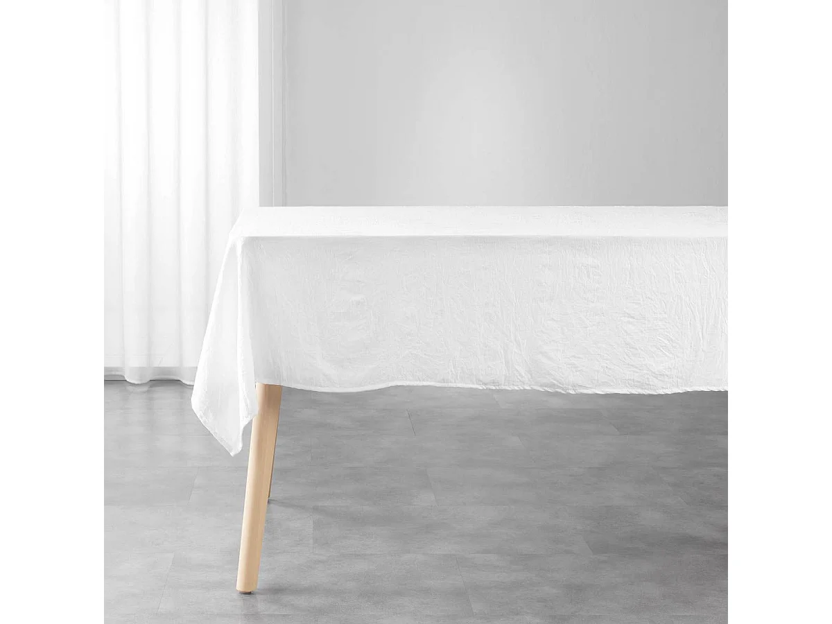 Nappe Microfibre "Suzy" 140x240cm Blanc