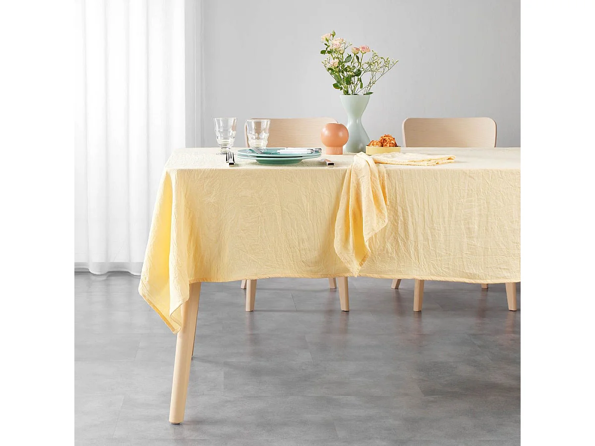 Nappe Microfibre "Suzy" 140x240cm Jaune