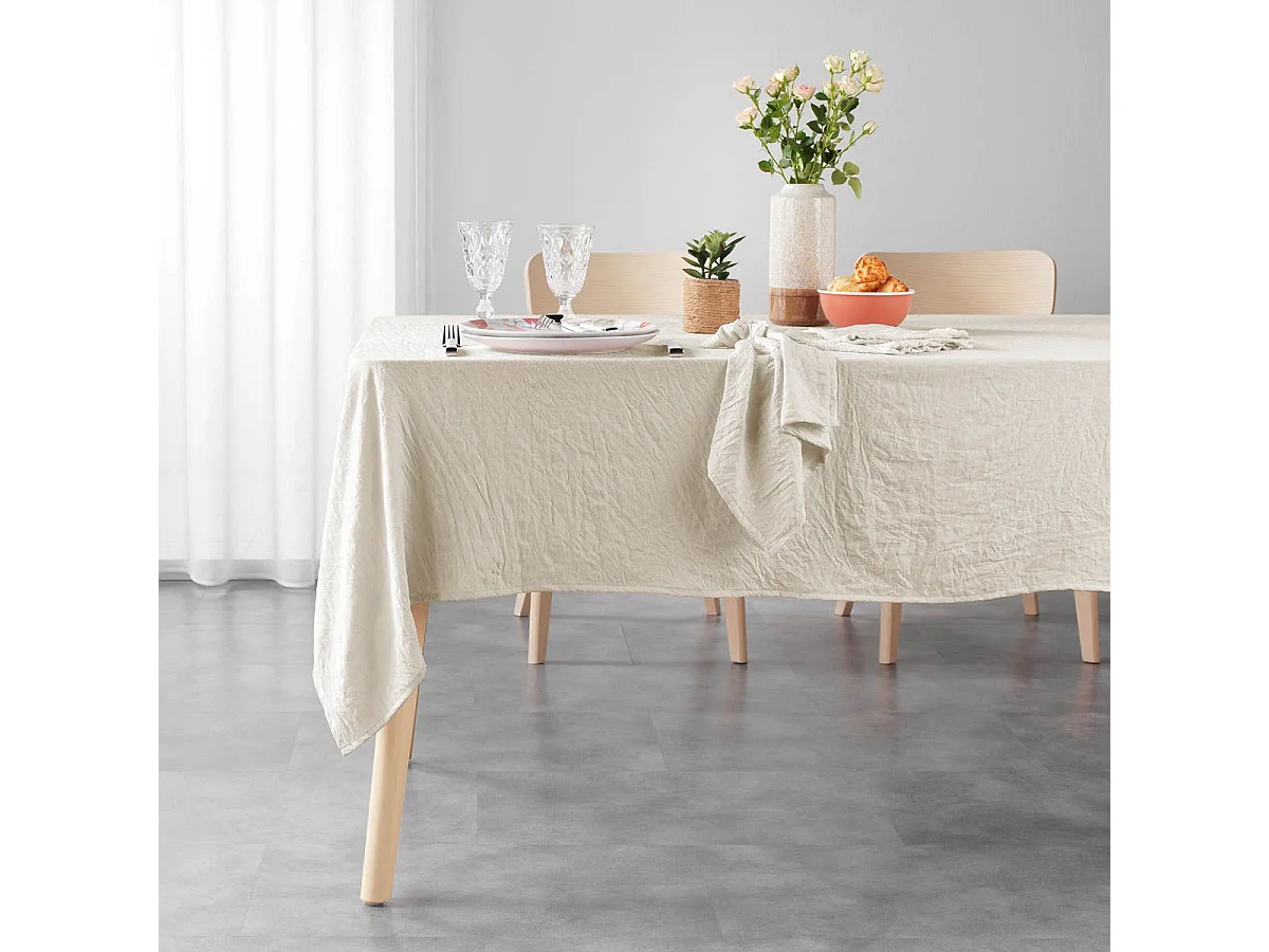 Nappe Microfibre "Suzy" 140x240cm Naturel