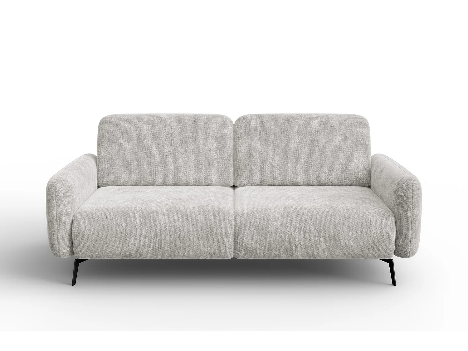 Sofa 3-Sitzer FEBE, hellgrauer Chenille-Stoff