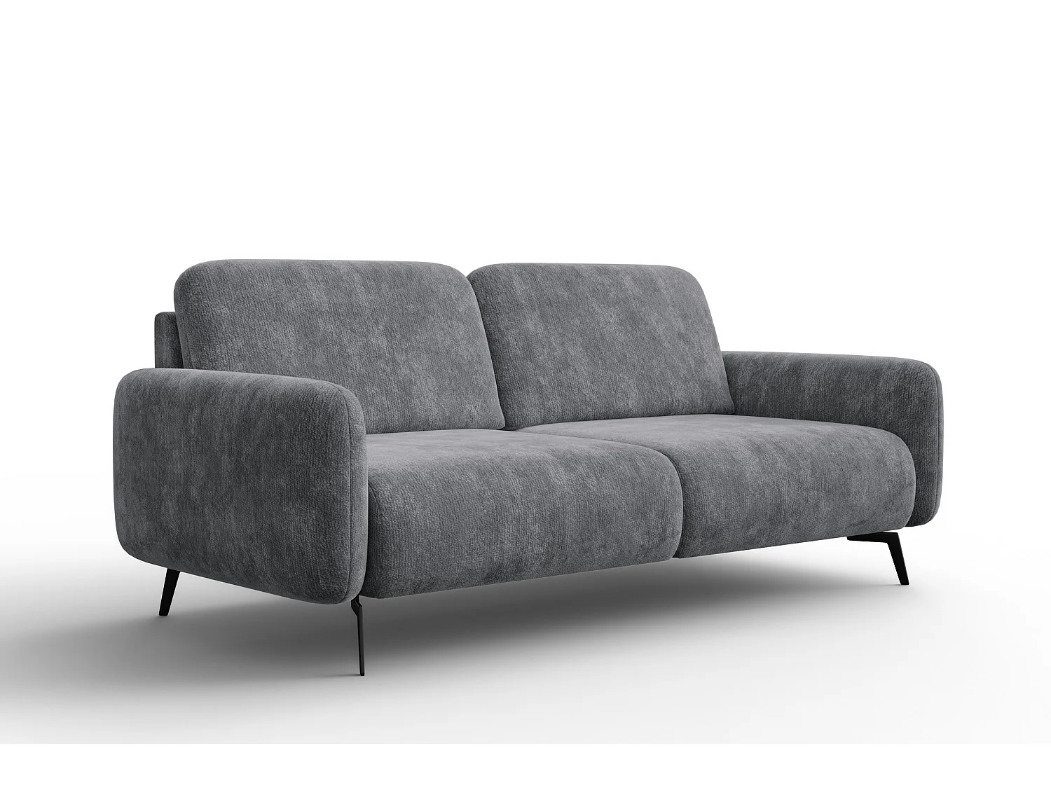 Sofa 3-Sitzer FEBE, grauer Chenille-Stoff