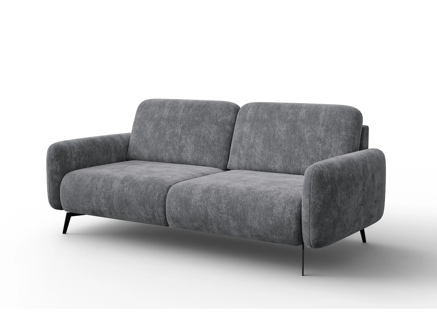 Sofa 3-Sitzer FEBE, grauer Chenille-Stoff
