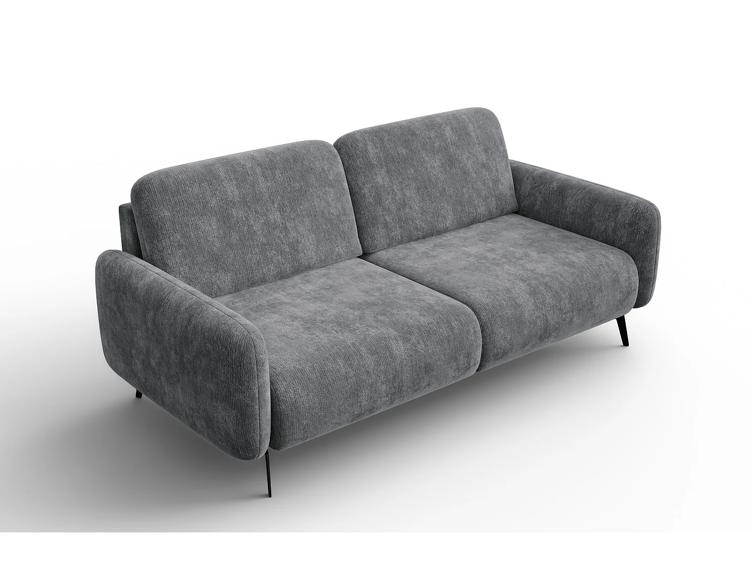 Sofa 3-Sitzer FEBE, grauer Chenille-Stoff