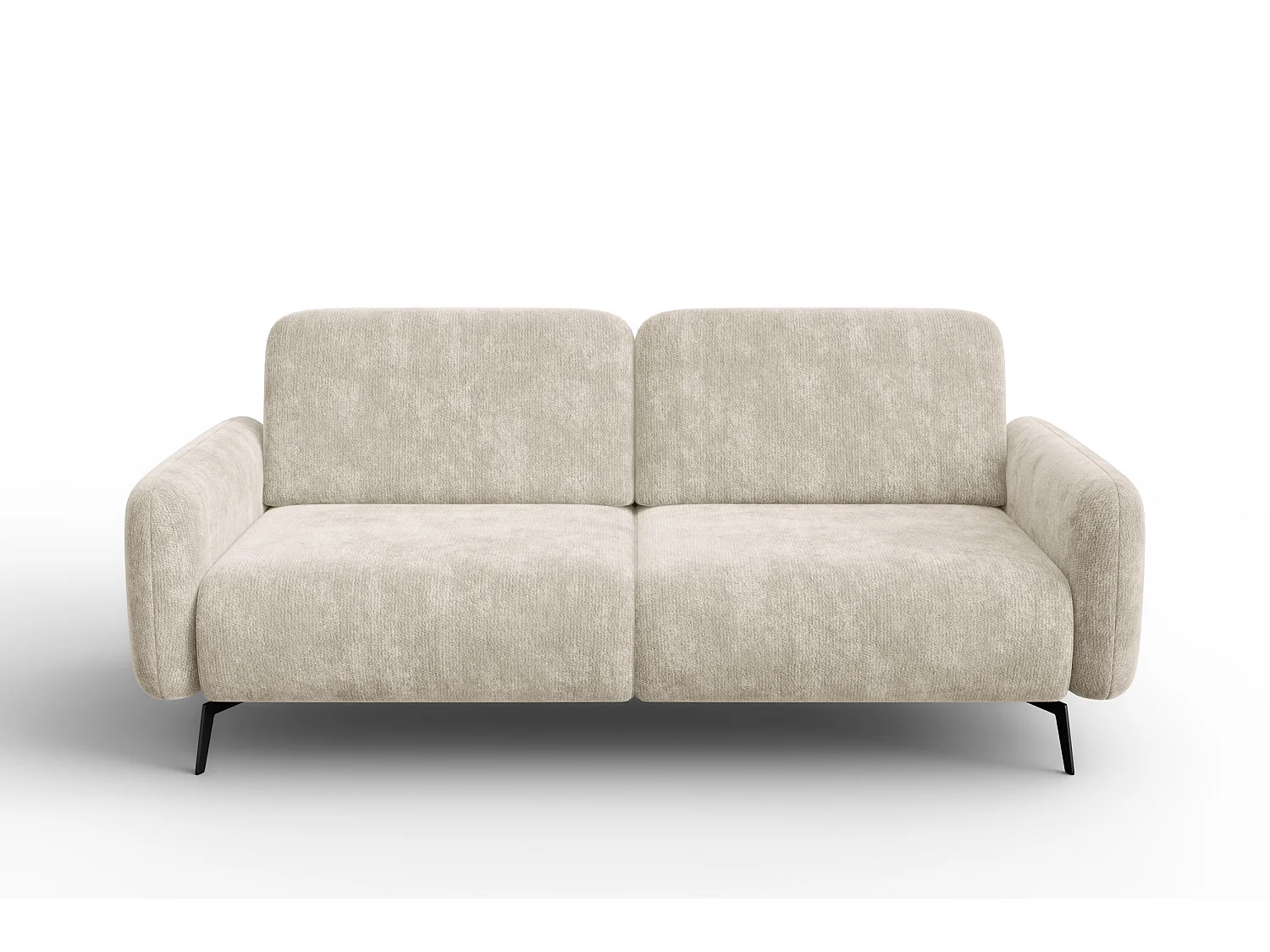Sofa 3-Sitzer FEBE, cremefarbener Chenille-Stoff