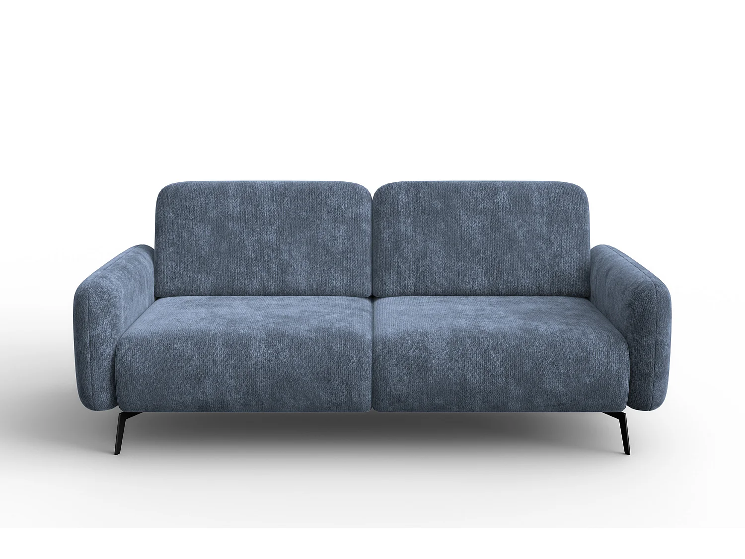 Sofa 3-Sitzer FEBE, marineblauer Chenille-Stoff