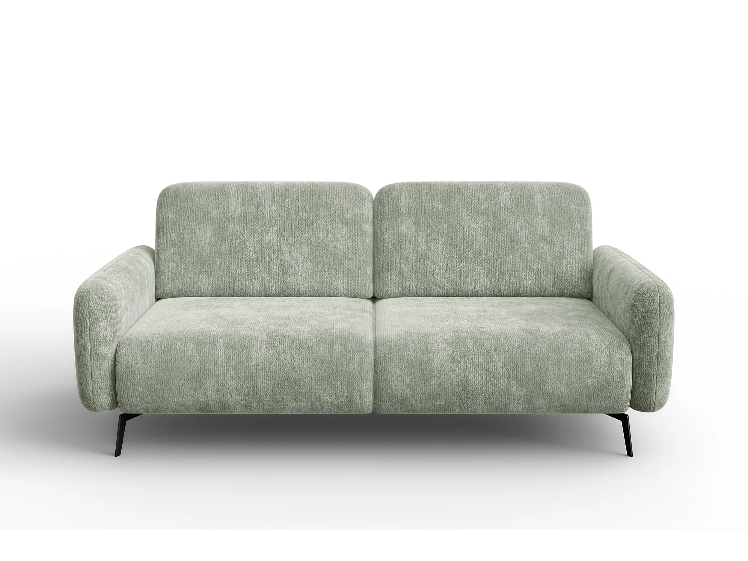 Sofa 3-Sitzer FEBE, hellgrüner Chenille-Stoff