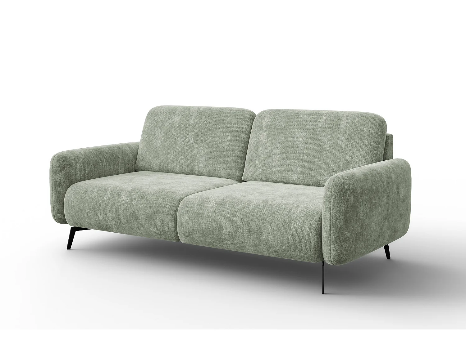 Sofa 3-Sitzer FEBE, hellgrüner Chenille-Stoff