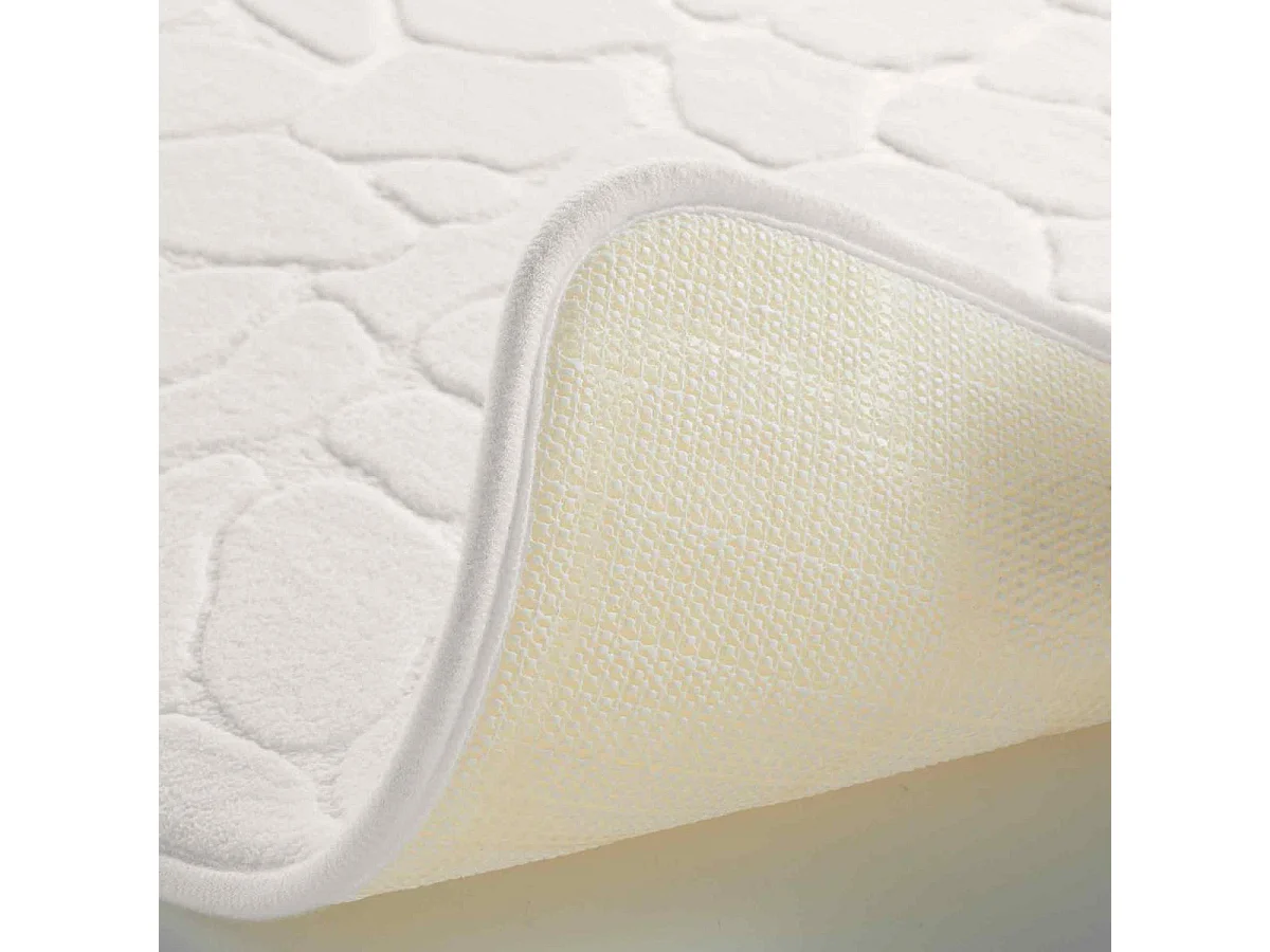 Tapis de Bain "Ricochet" 50x120cm Blanc